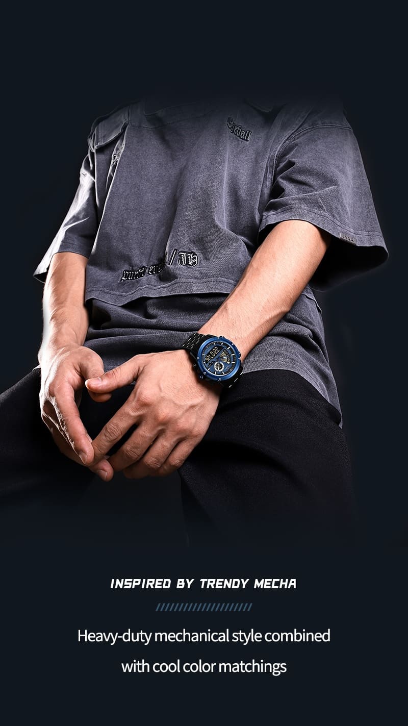ساعة نافي فورس رجالي NF9205-B-BE