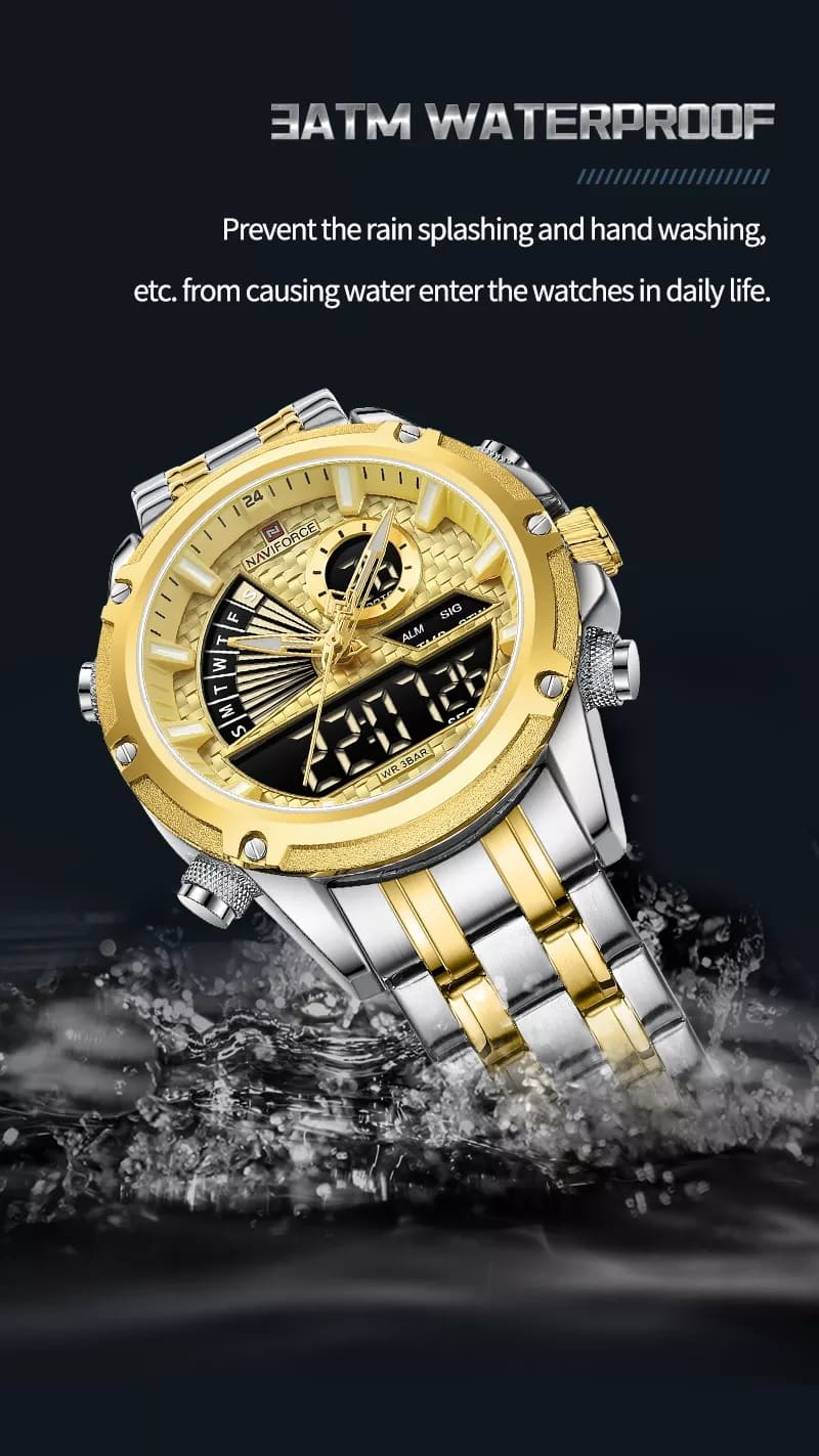 ساعة نافي فورس رجالي NF9205-S-G