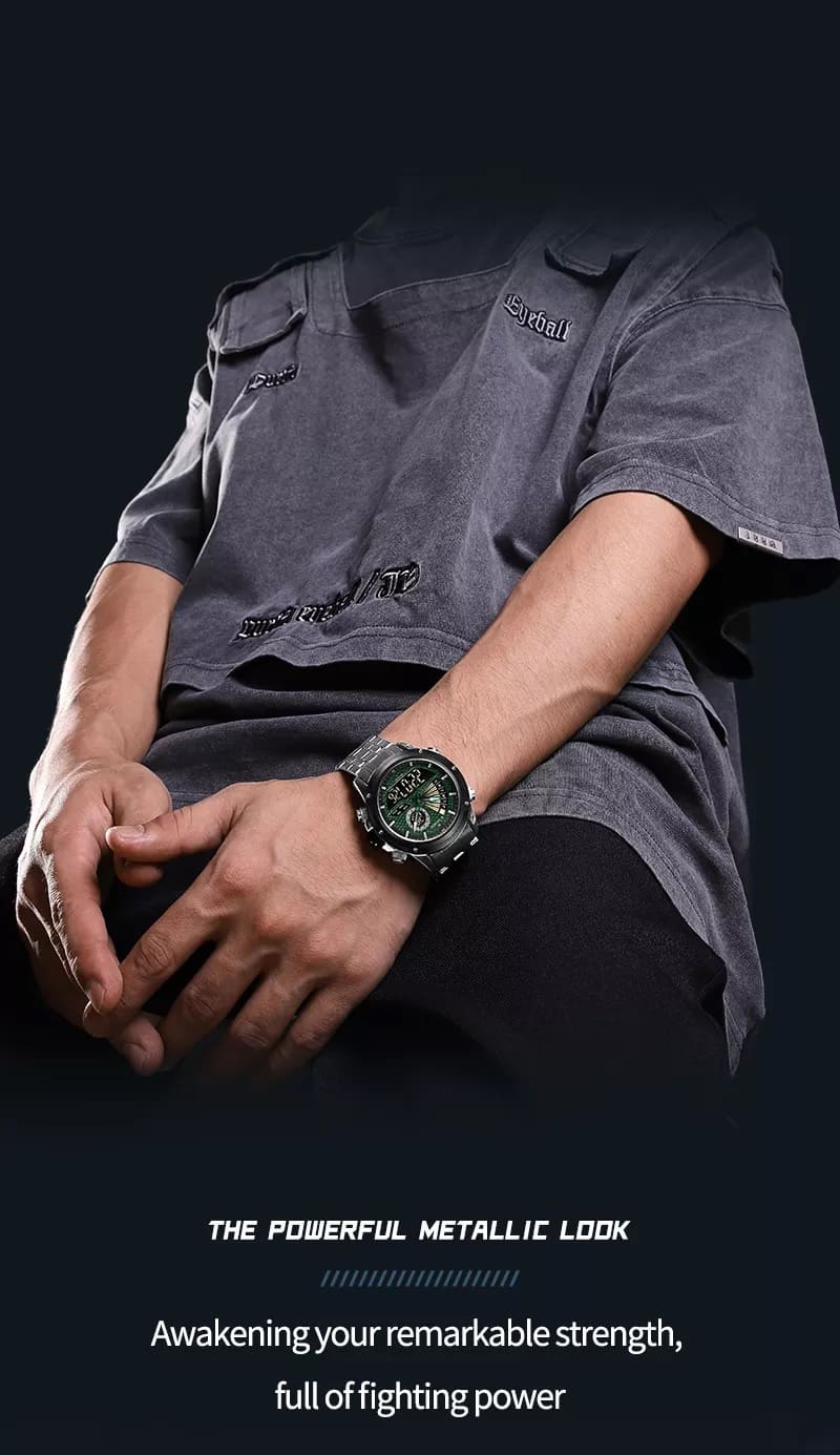 ساعة نافي فورس رجالي NF9205-S-GN