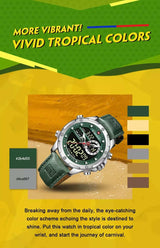 ساعة نافي فورس رجالي NF9208-S-GN-GN