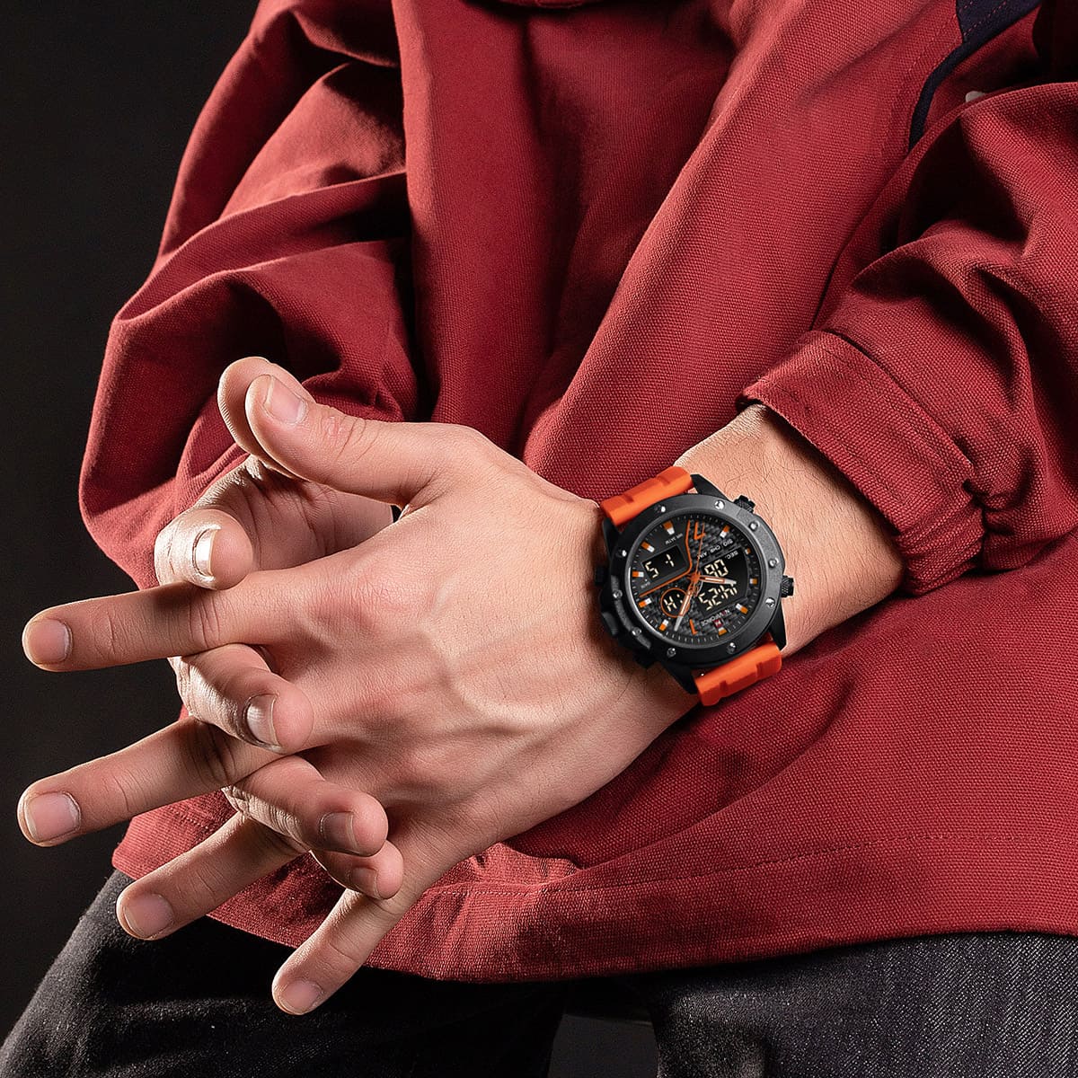 ساعة نافي فورس للرجال NF9221-B-O-O