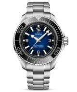 Omega Seamaster Planet Ocean 6000M Co Axial Master Chronometer Blue Dial Silver Steel Strap Watch for Men - 21530462103001